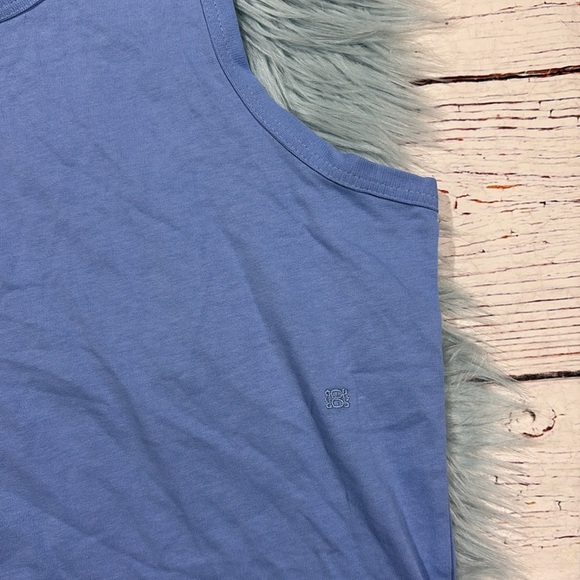 De Rococo Blue Heavy Cotton Boxy Tank Top - Picture 6 of 8